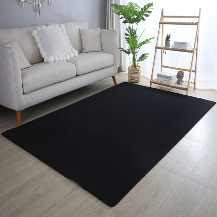 MOSCOU - Tapis uni Noir