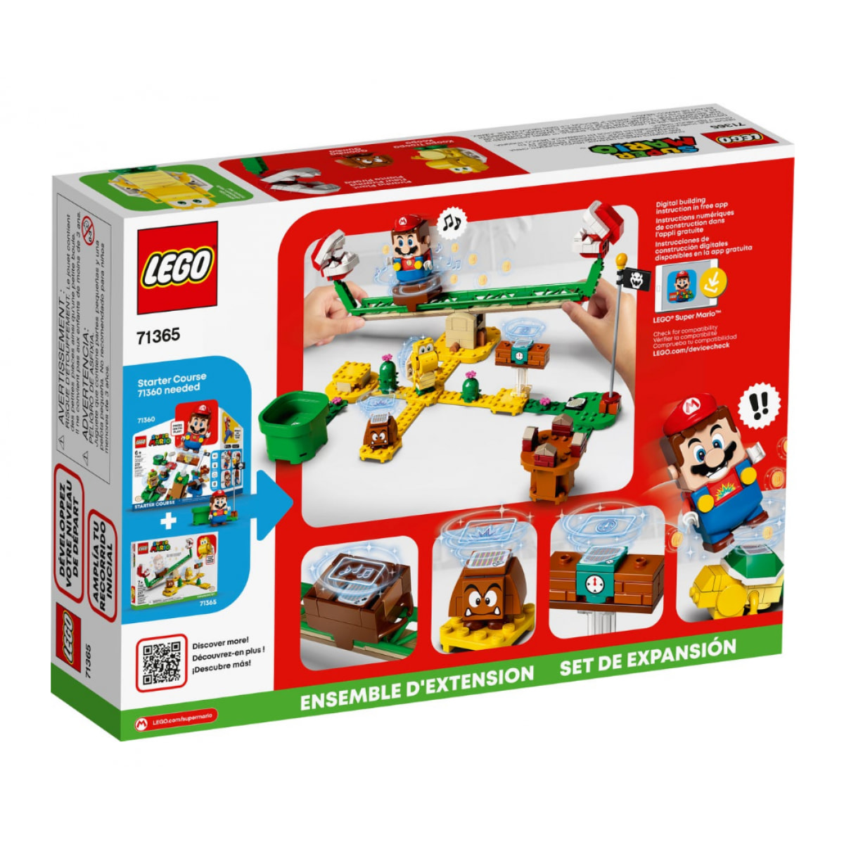 LEGO SUPER MARIO 71365 - SCIVOLO DELLA PIANTA PIRANHA PACK ESPANSIONE