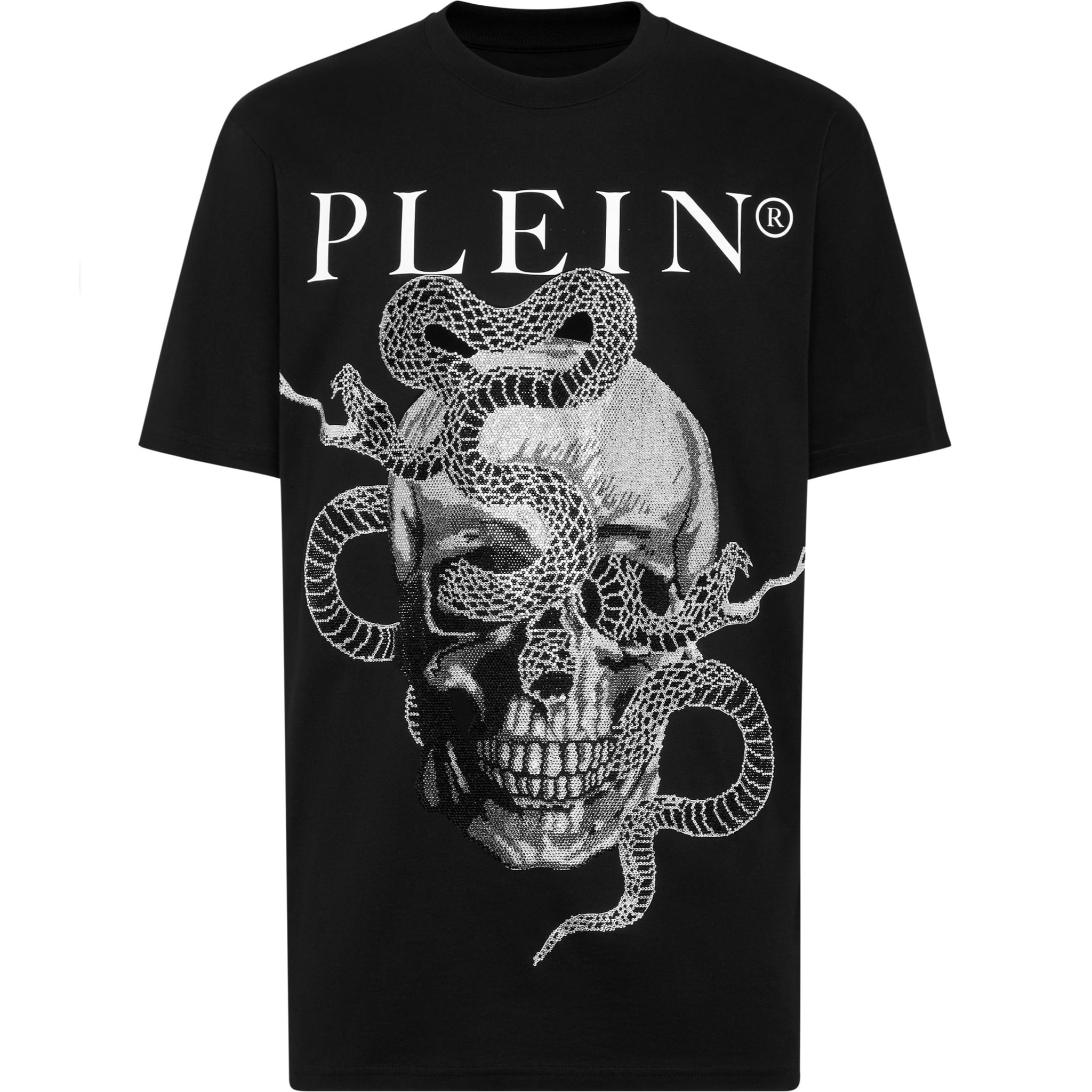 PHILIPP PLEIN T-Shirt Round Neck SNAKE