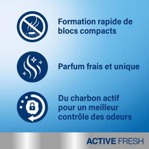 CATSAN Active Fresh Litière minérale agglomérante pour chat 2 boîtes de 5L