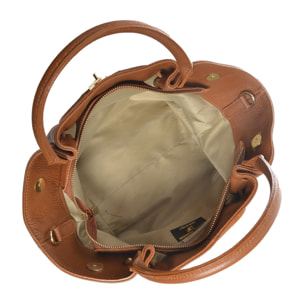 Borsa a mano Anna Luchini Cammello