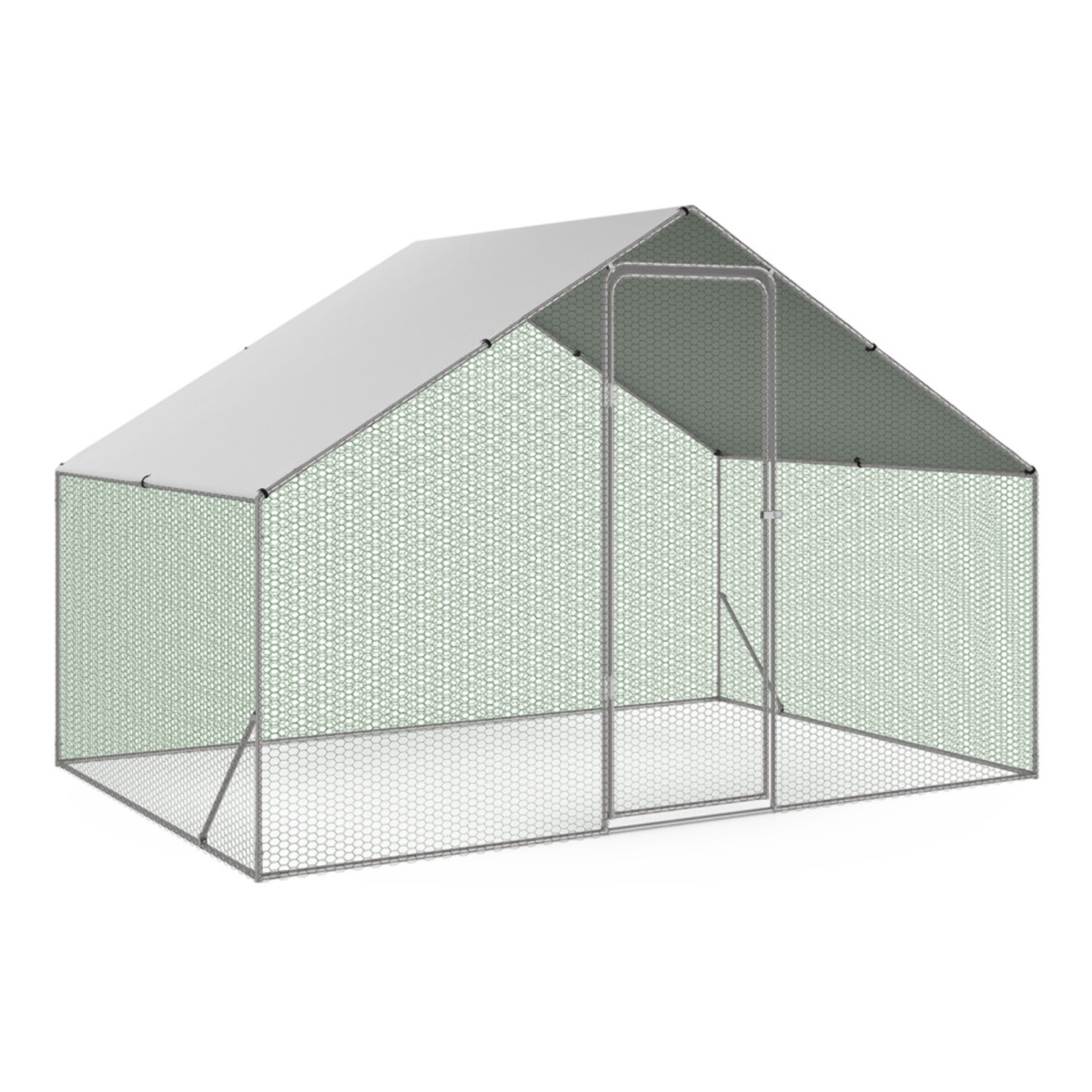 Enclos grillagé pour poules 6m² - 3x2m