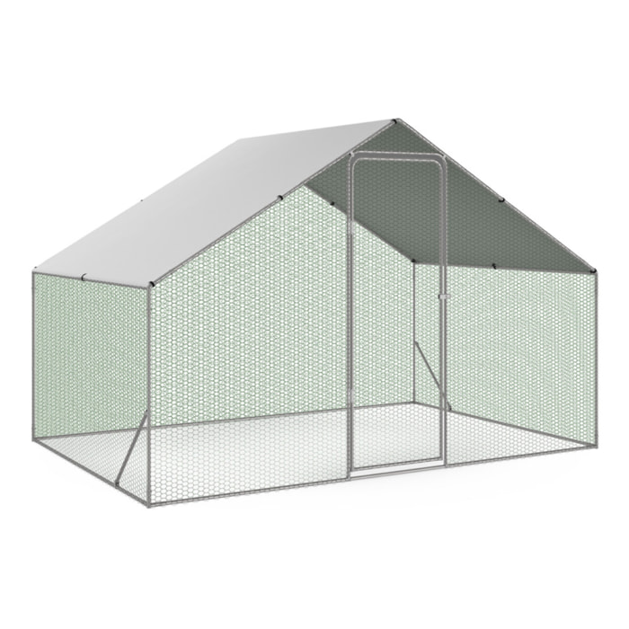 Enclos grillagé pour poules 6m² - 3x2m
