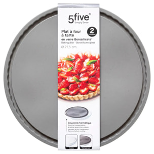 Moule à tarte couvercle silicone 27,5cm "KeepEat"