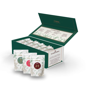 Calendrier Familial de l'Avent Thé/Infusion Bio - 240 Tasses/10 tasses par Jour