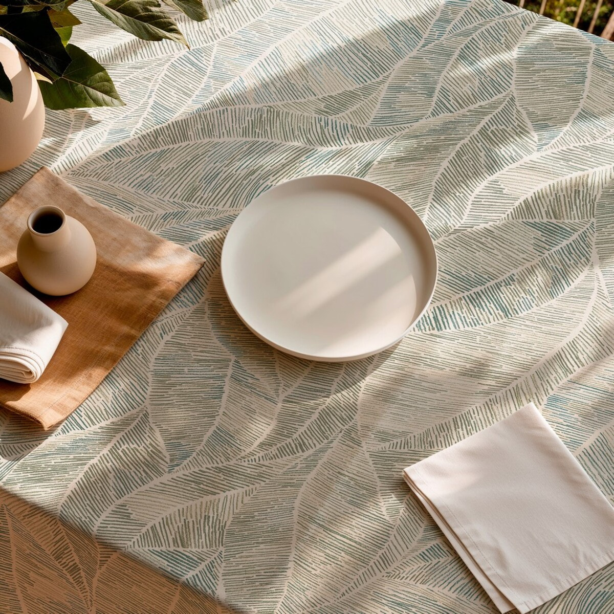 Nappe imprimée anti-tâches IDRA FOREST