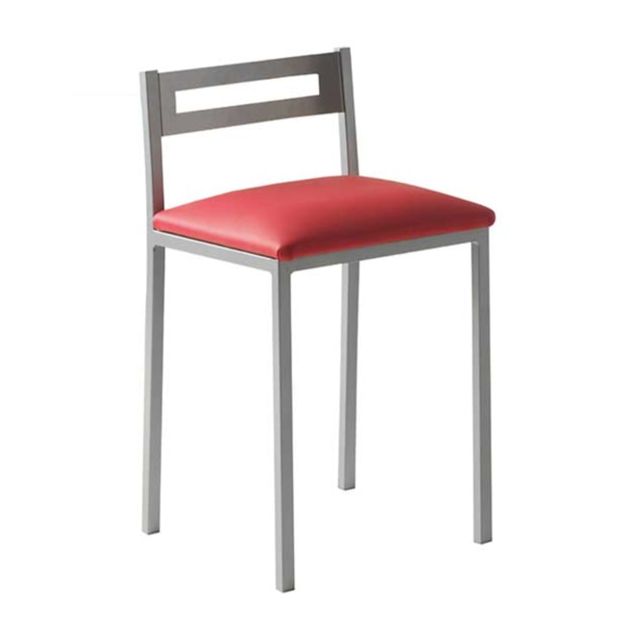 Set de 4 taburetes – Polipiel y metal