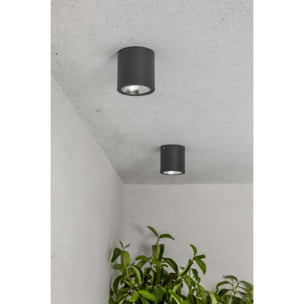 GOZ LED Plafonnier gris foncé