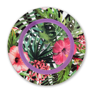 Set 6 sottopiatti 33 cm Excelsa – Tropical Chic, Plastica Multicolore