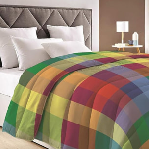 INTRECCI Piumino Matrimoniale, 260 x 260 cm, Piumino Ecologico, Caldo, Invernale, 300 g/m², Anallergico e Antiacaro, Made in Italy, Lavabile in Lavatrice, Soffice, Morbido. Fantasia: Multicolor
