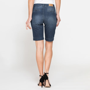 BERMUDA MOD.785C IN DENIM STRETCH 8oz. Vita e gamba regolari.SPINTECH ELASTIC COTONE SULLA PELLE