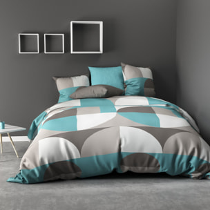 Parure de couette 2pcs 100% microfibre knavy