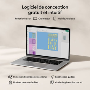 Machine de découpe CRICUT Bundle Deluxe Joy 2 Corail