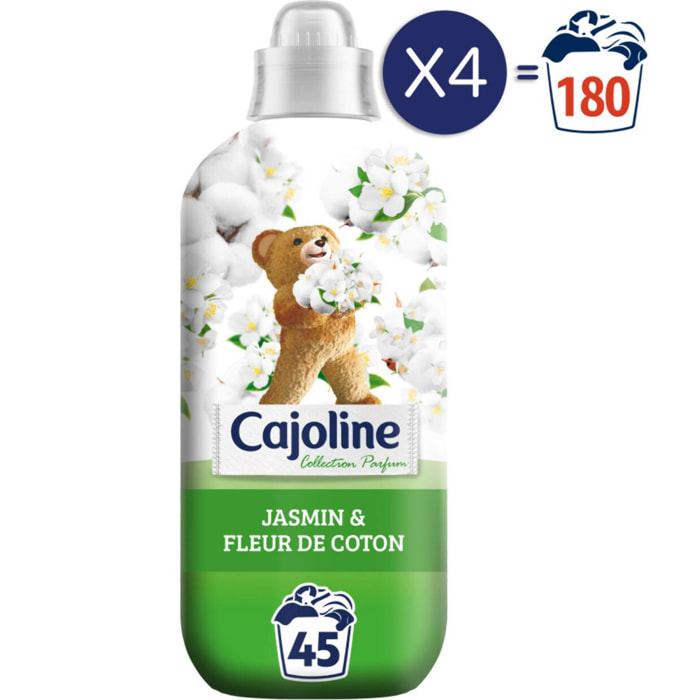 180 lavages - Adoucissant CAJOLINE Jasmin & Fleur de coton