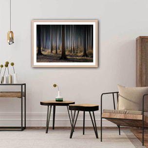 Affiche paysage forêt fantastique Affiche sous cadre bois
