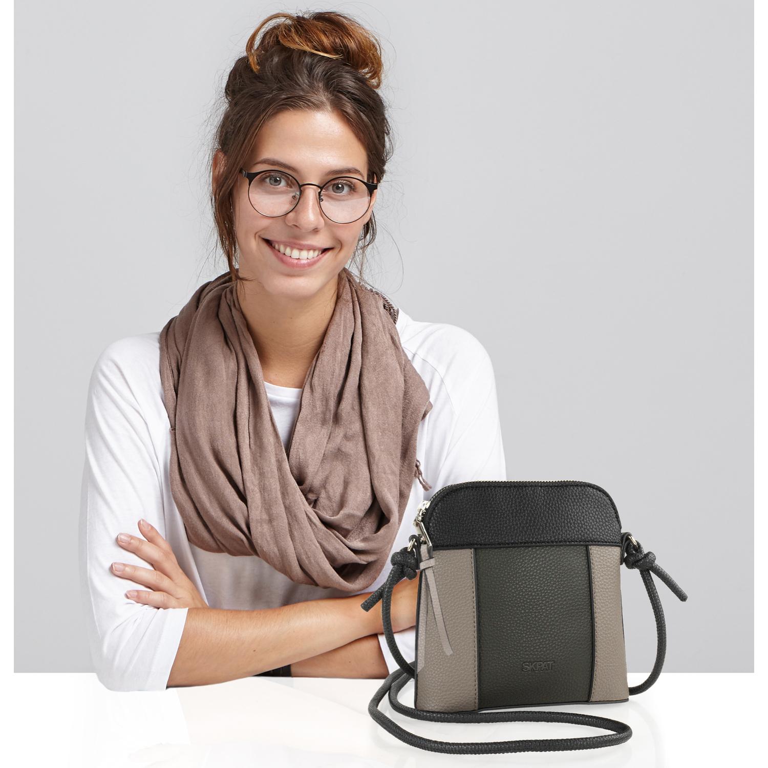 Bolso Bandolera Mujer Sint/Pu Skpat Narbona Negro-Kaki