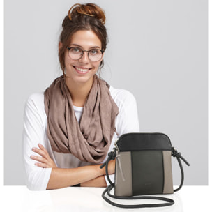 Bolso Bandolera Mujer Sint/Pu Skpat Narbona Negro-Kaki