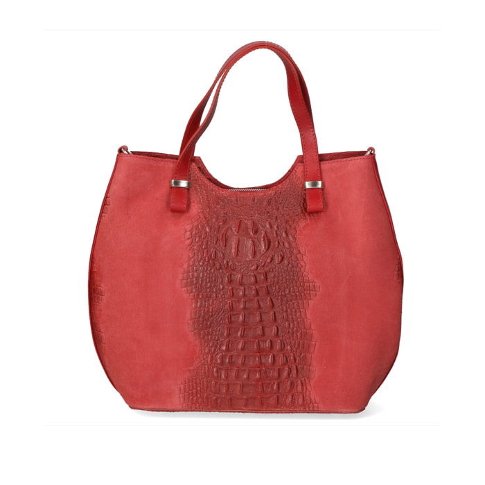 Borsa a mano da Donna Elda in Vera Pelle Made in Italy 31x42x14 cm