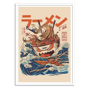 Affiche - Great Ramen off Kanagawa - Ilustrata