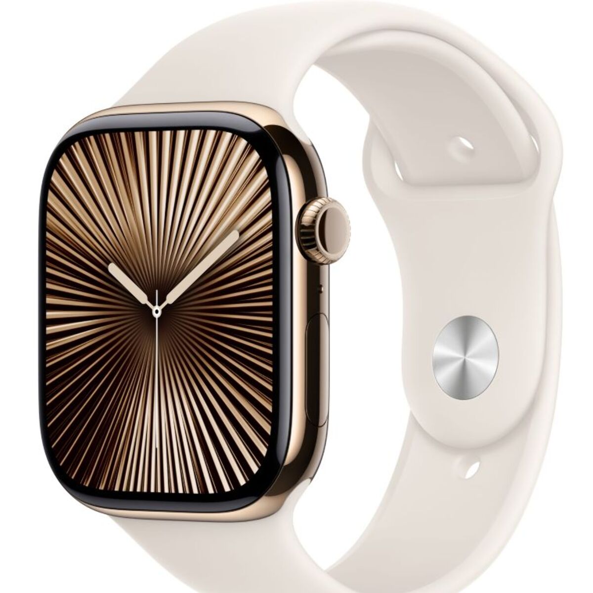Montre connectée APPLE WATCH Serie 10 46mm Titane Or M/L Cellular