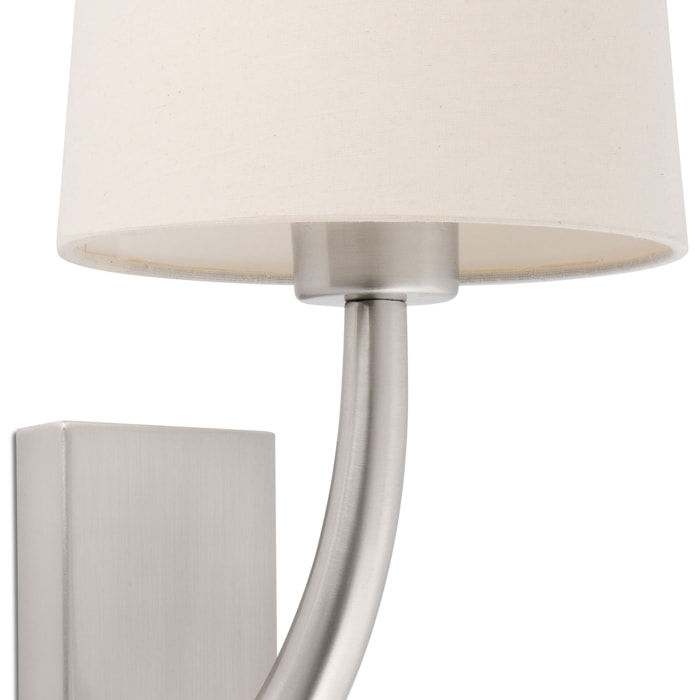 REM Lampe applique nickel mat/beig