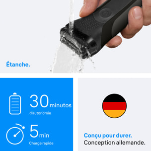 Braun Series 3, Rasoir, Accessoire de Tondeuse à Barbe, Rasage Sur Peau Sèche, 300BT