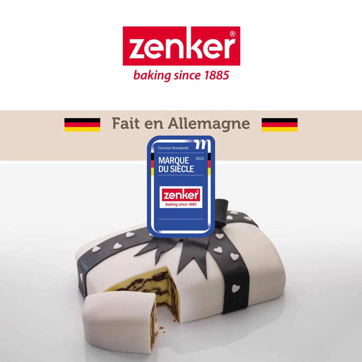 Moule à manqué à charnière Zenker Crème noir 27 cm