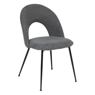 Chaise "Raven" gris