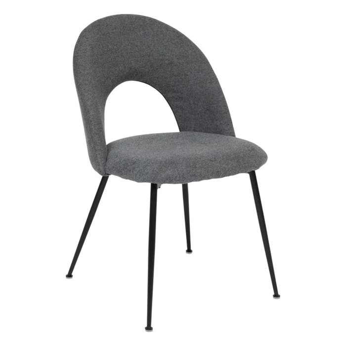 Chaise "Raven" gris