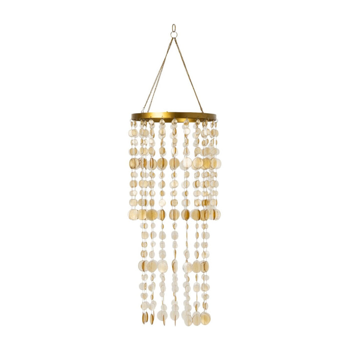 J-Line abat-jour perles - doré - small