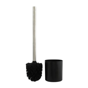 Brosse Wc avec support MDF & Acier Inox Carré Cottage Sepia MSV