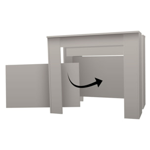 Fortino - Consolle Tavolo Allungabile 91x50/250 cm in Melaminico Antigraffio Tortora