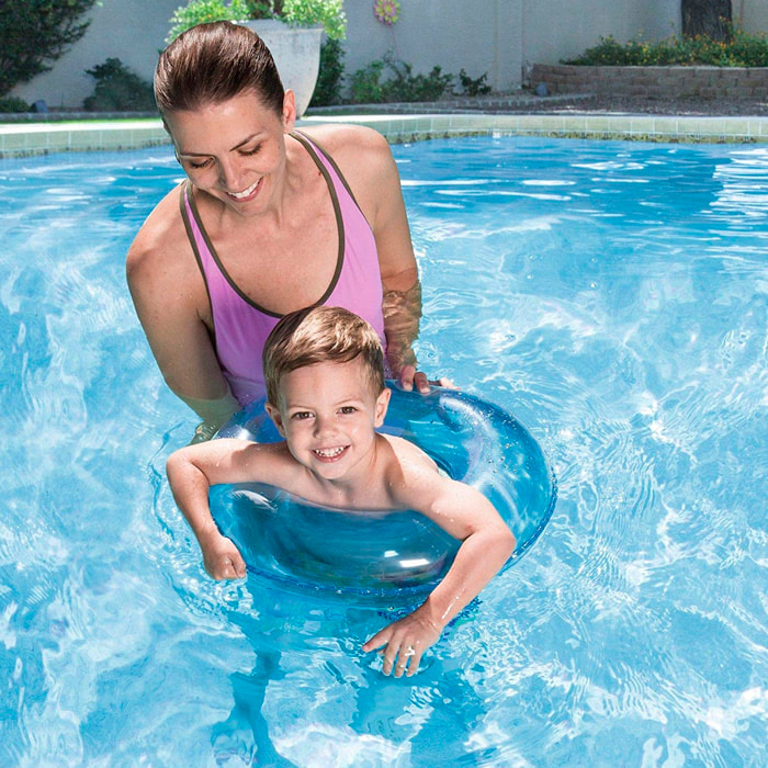 Flotador Transparente Bestway Ø 51 cm. Edad : 3-6 Años.