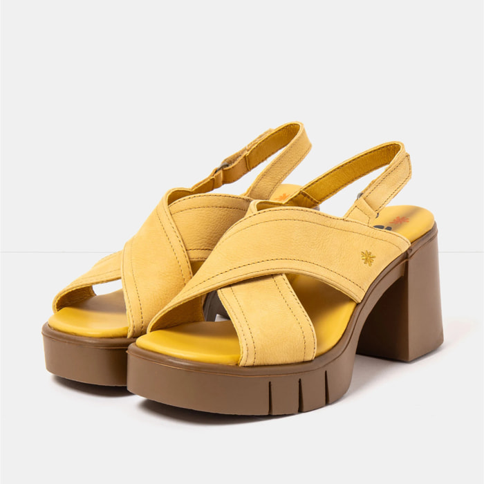 Sandalias con tacón 1990 NOBUCK HONEY-CARAMELO / EIVISSA color Honey-caramelo