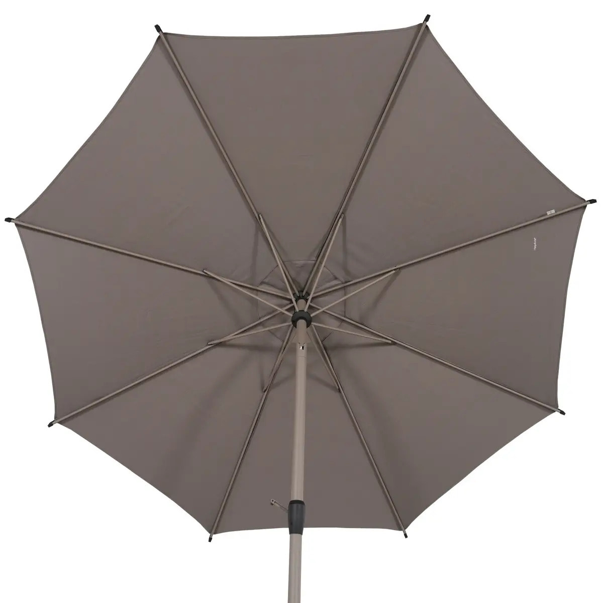 Parasol droit rond inclinable Loompa 3m café