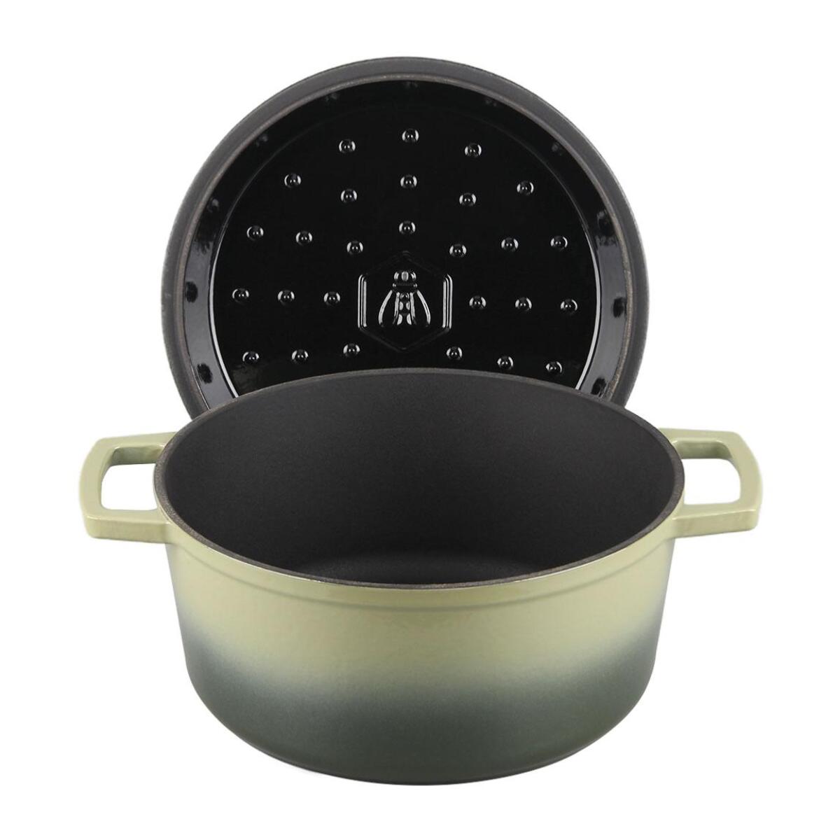 Cocotte en fonte ronde 25cm - "Masseiron Olivine"