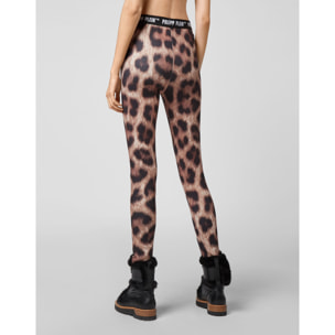 PHILIPP PLEIN High Waist Trousers LEOPARD