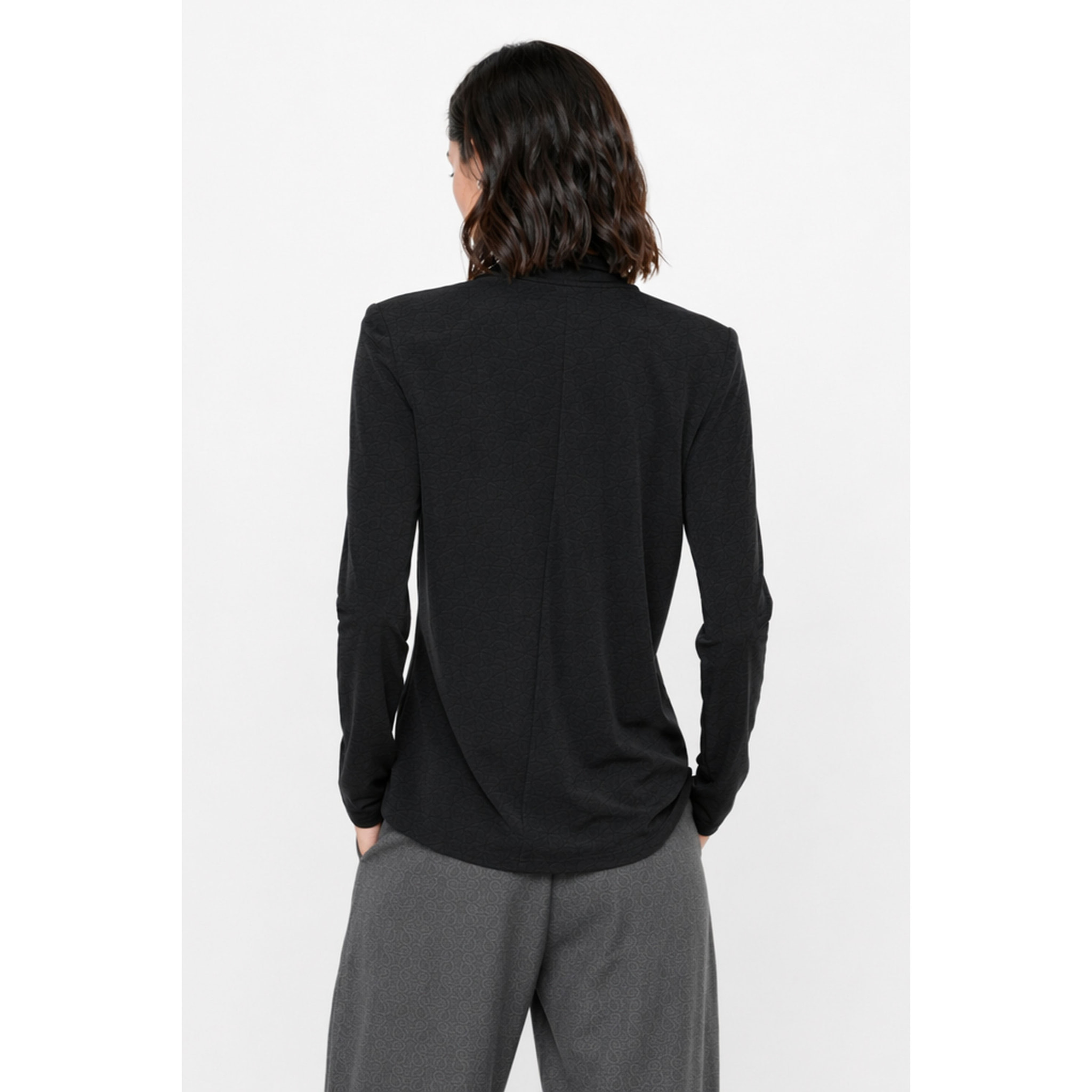 Kocca - Blusa da donna con laccio al collo e motivo a rilievo Donna