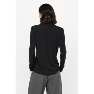 Kocca - Blusa da donna con laccio al collo e motivo a rilievo Donna