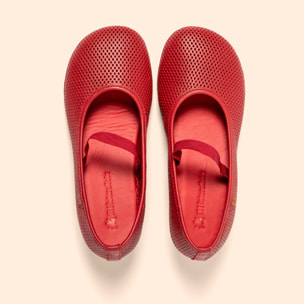 Zapatos con tacón N694R NAPPA PERFORADA ROSSO/ ALMA color Rosso