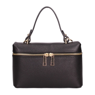 Borsa a mano da donna - Modello False - Vera pelle - 20.0 x 13.0 x 7.0 cm