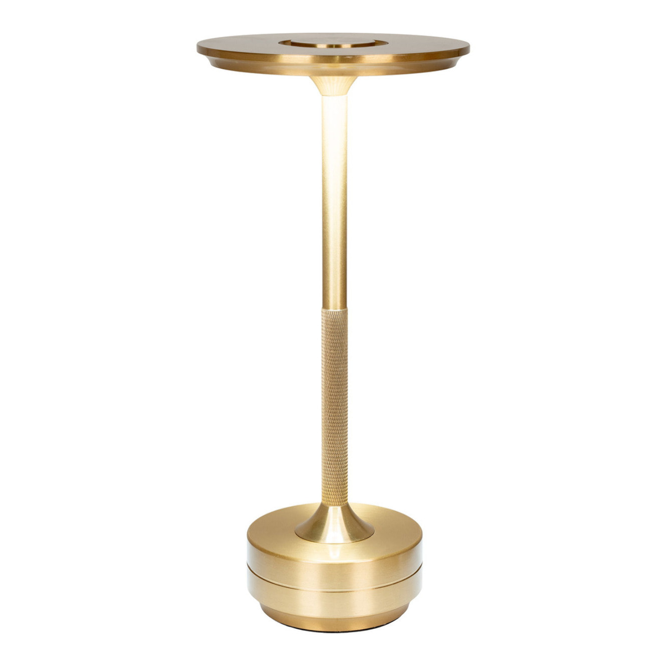 Lampada da tavolo Lyneham ricaricabile in alluminio ottone