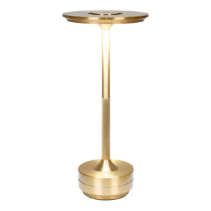 Lampada da tavolo Lyneham ricaricabile in alluminio ottone