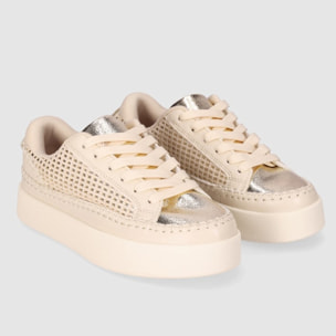 Deportivos - Oro - Tacón: 5 cm