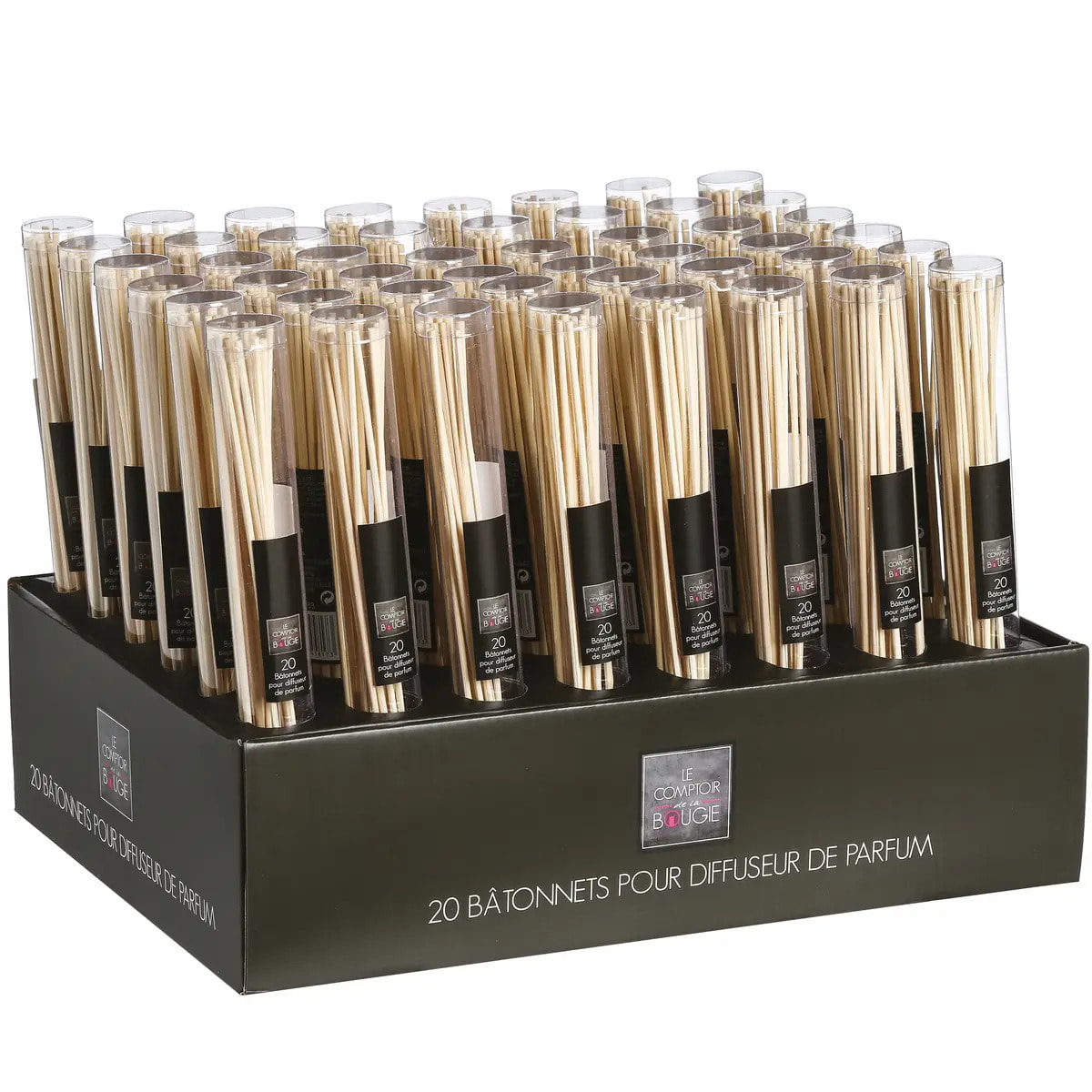 Lot de 20 bâtons diffuseurs blanc ivoire H24,5cm