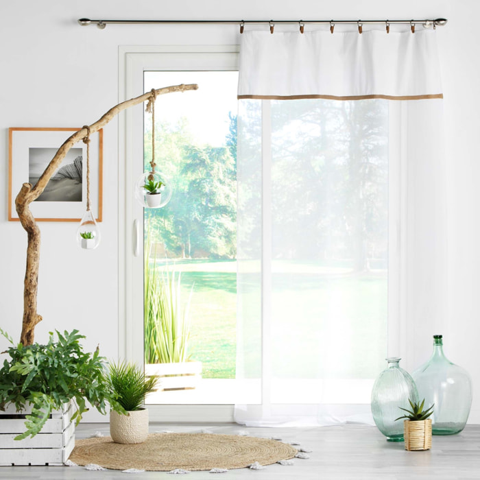 Voilage sablé esprit loft - Blanc