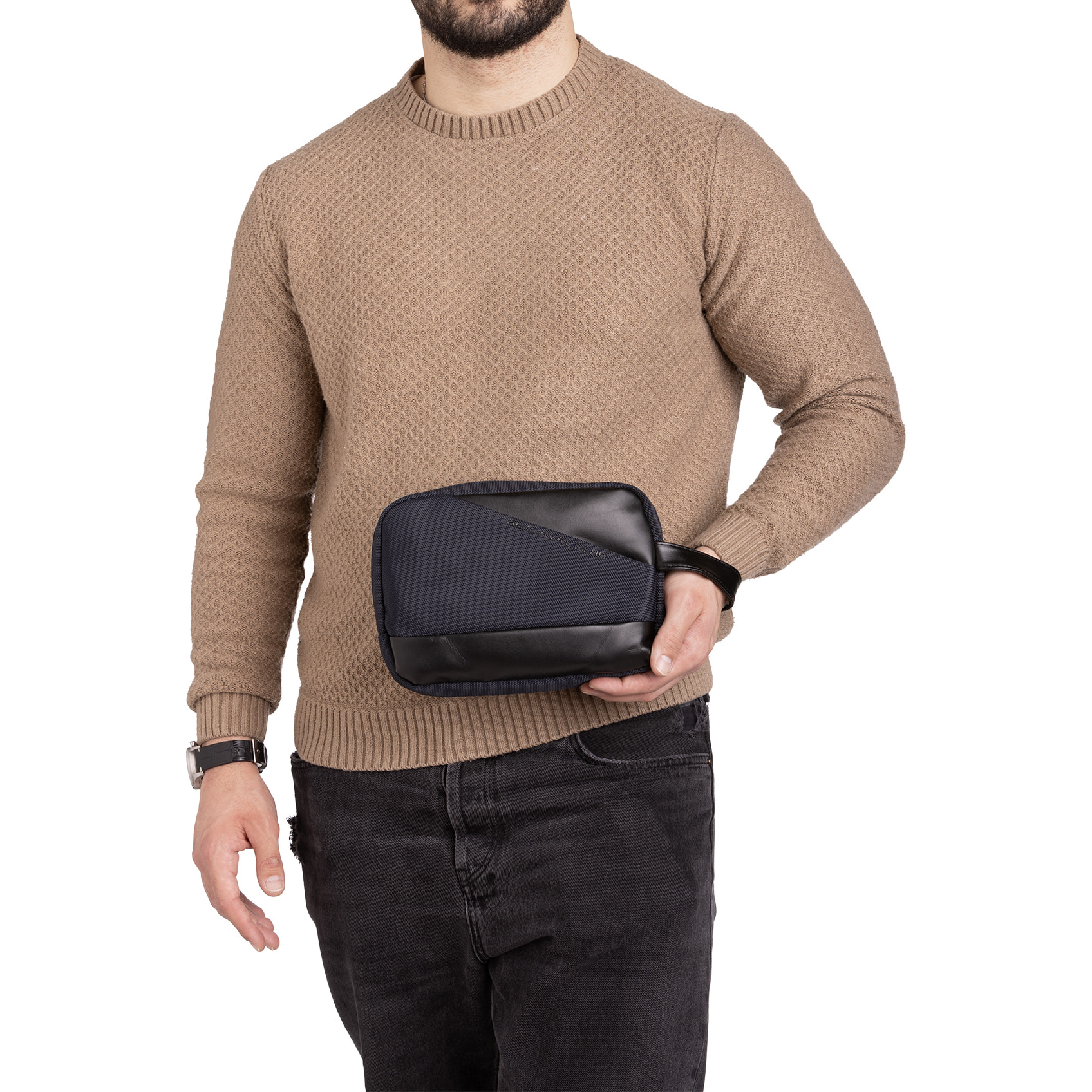 Pochette  da uomo Textile Polyester 25x17x8 cm