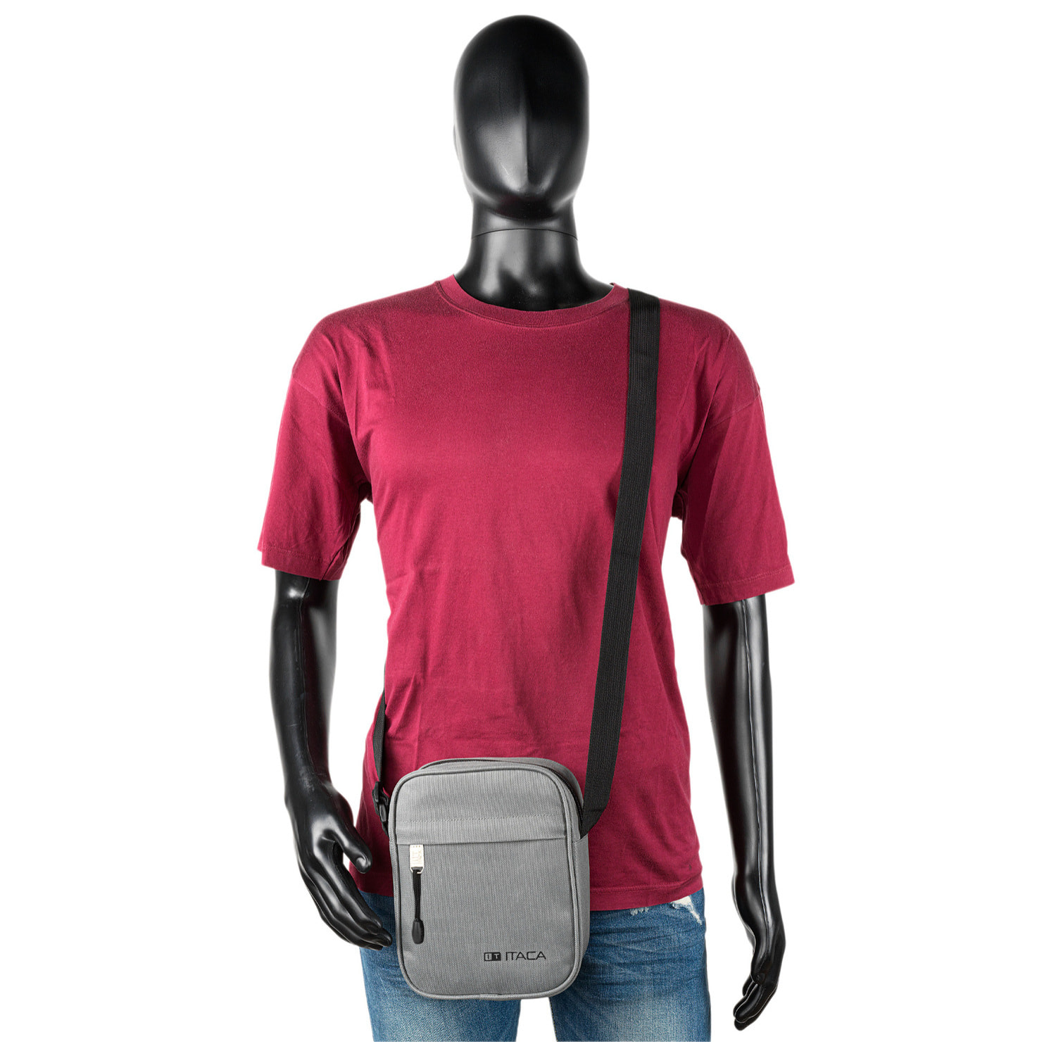 Bandolera Hombre Vegana Itaca Spey Gris