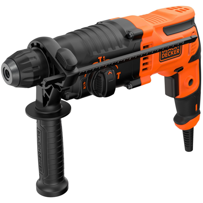 Perforateur SDS+ 650W - 3 fonctions perforation/perçage simple/burinage, 1,6J, 1600 trs/min, 5500 cps/min