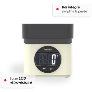 Balance de cuisine TERRAILLON BA22 MYTHIQUE CREME 15601